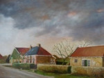 Buorkerijtsje Itte Groenhof  olie doek 30 x 40       375,-